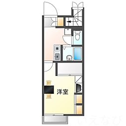 JR山陽本線 瀬戸駅 徒歩28分の賃貸アパート 1階1Kの間取り
