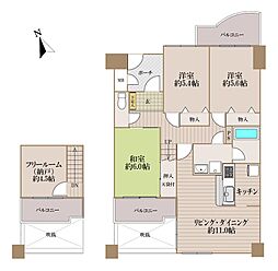 グランドムール草津 4LDKの間取図画像