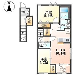 仮)高崎市上小鳥町T様新築アパートA棟 2階/-