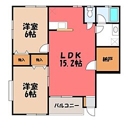 ディスカバリーS 2LDKの間取図画像