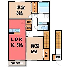 JR上越線 群馬総社駅 徒歩12分 2階/-