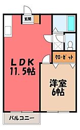 JR両毛線 国定駅 3.8km