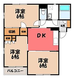 クライン・ヴィラ 3DKの間取図画像