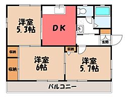 オークハイツ C 2階