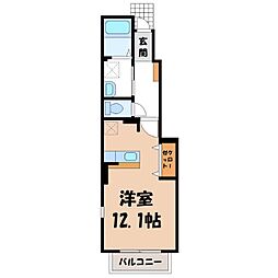 アルバ3 ワンルームの間取図画像