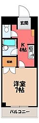 ラルーチェ 1Kの間取図画像