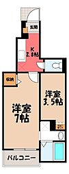 JR信越本線 北高崎駅 徒歩27分 1階/-