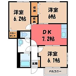 JR信越本線 北高崎駅 バス21分 足門町下車 徒歩7分 1階/-