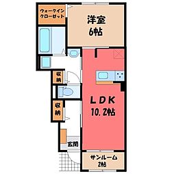 ライト 1LDKの間取図画像