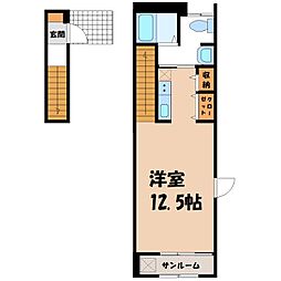 エクラ ワンルームの間取図画像
