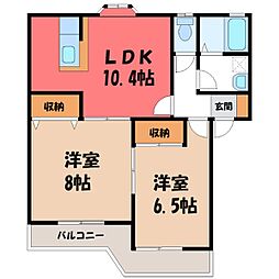 フェニックス3 2LDKの間取図画像