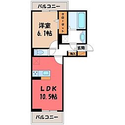 JR信越本線 北高崎駅 徒歩17分 2階/-