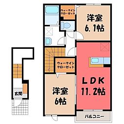 ピアチェーレ野中 B 2階/-