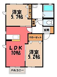 クレシェンテ A 2階