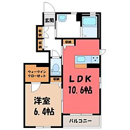 セルシャンプA 2LDKの間取図画像