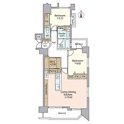 間取図画像 2LDK