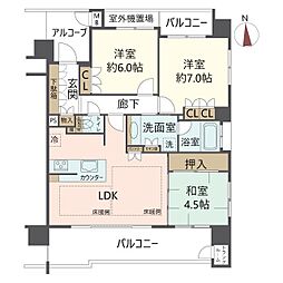間取図画像 3LDK