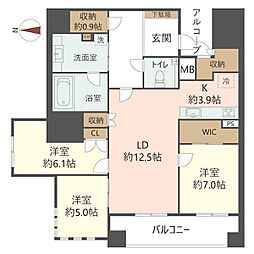 間取図画像 3SLDK
