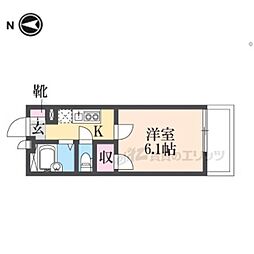 JR東海道・山陽本線 尼崎駅 徒歩10分の賃貸アパート 2階1Kの間取り