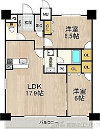 間取図画像 2LDK