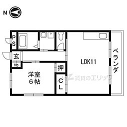 間取図画像 1LDK