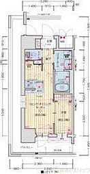 ソルテラスOASAKA千里丘駅前 1LDKの間取図画像
