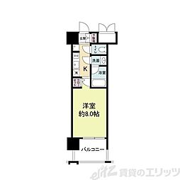 PARKFLATSESAKA 1Kの間取図画像