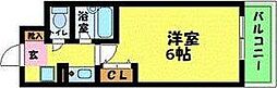 エスリード新大阪第8 1Kの間取図画像