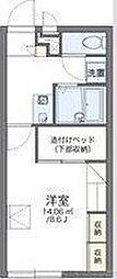 レオパレス奈佐原 1Kの間取図画像