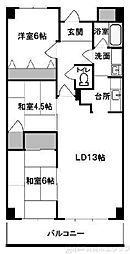 エミネンス辻本2 3LDKの間取図画像