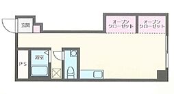 戸田家駒込マンション ワンルームの間取図画像