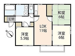 エイト・トータス三番館 3LDKの間取図画像