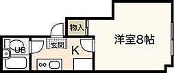 ジョイフル河原町 1Kの間取図画像