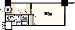 アクアシティ舟入中町 1Kの間取図画像