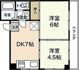 間取図画像 2DK