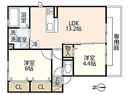 間取図画像 2LDK