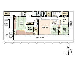 幟町熊本ビル 5LDKの間取図画像