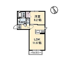 間取図画像 1LDK