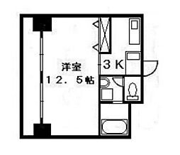 十日市森野ビル 1Kの間取図画像