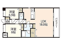 間取図画像 2LDK