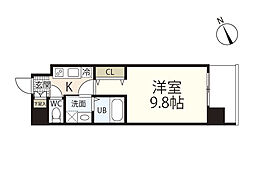 杉屋ビル 1Kの間取図画像