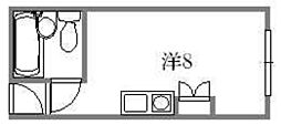 セントラル瀬戸内ビル ワンルームの間取図画像