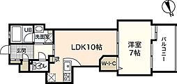 ベルメゾンフローレンス 1LDKの間取図画像
