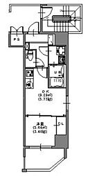 bloom大須賀町 1DKの間取図画像