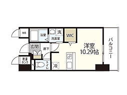 エネピア大手町 ワンルームの間取図画像