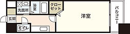 グラヴィスコート加古町 1Kの間取図画像
