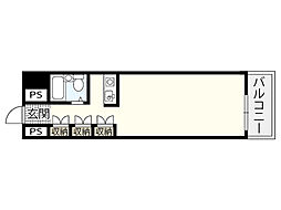 プラスパー東雲 ワンルームの間取図画像