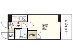 ミントビル 1Kの間取図画像