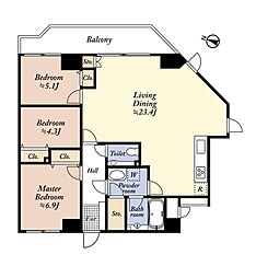 間取図画像 3LDK