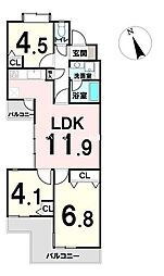 間取図画像 3LDK